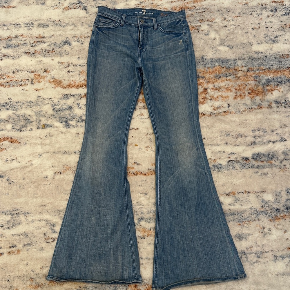 7 For All Mankind Classic Blue Flare Jeans